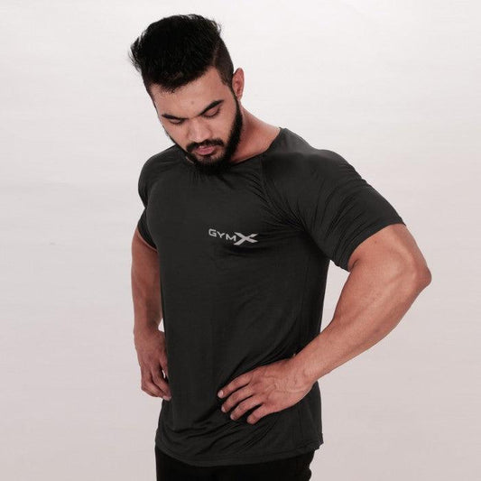 Shadow Grey Scoop Tee (Flex Dry Fit)- Sale - GymX