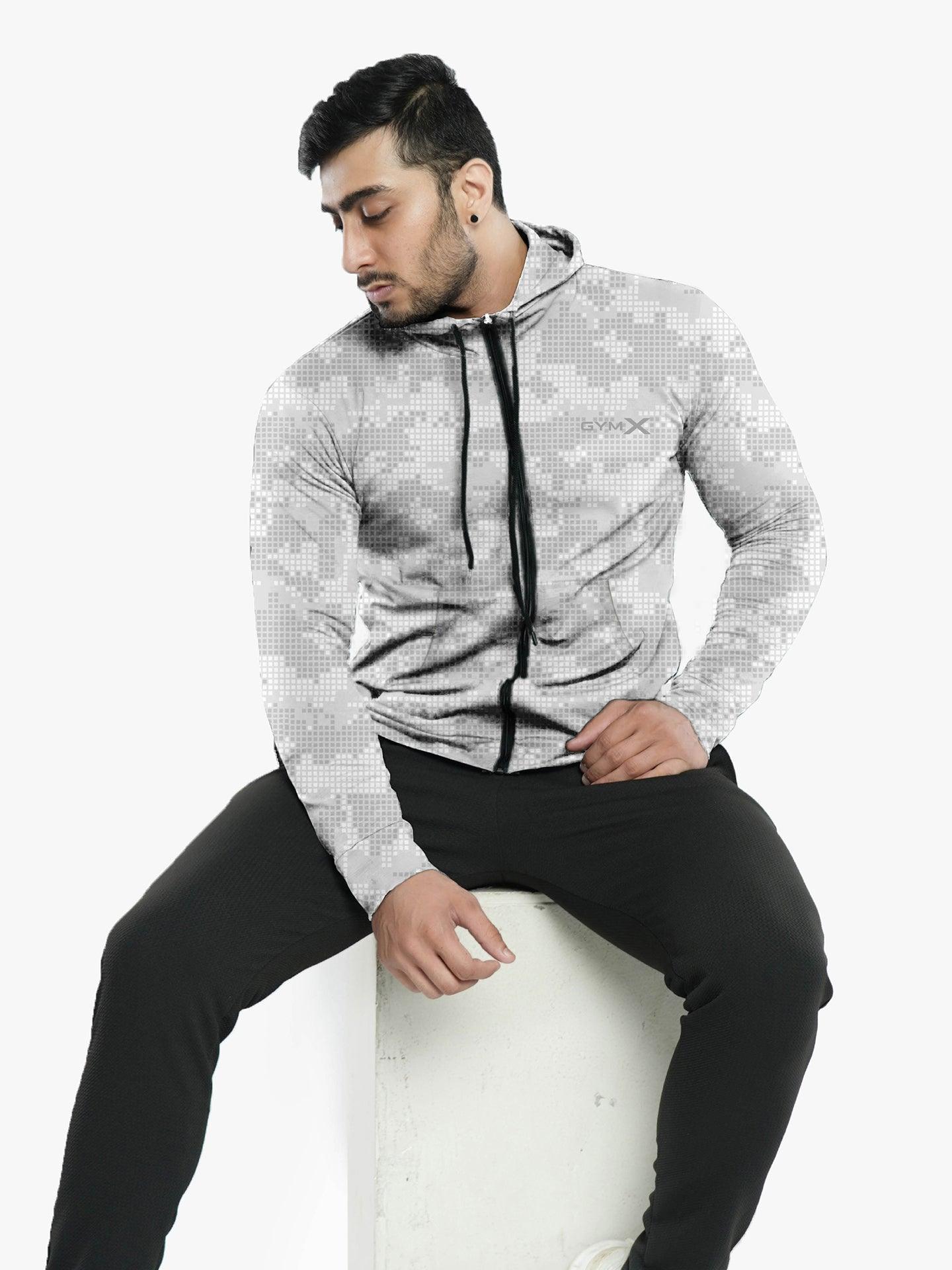 White Pixel GymX Hoodie - Sale - GymX