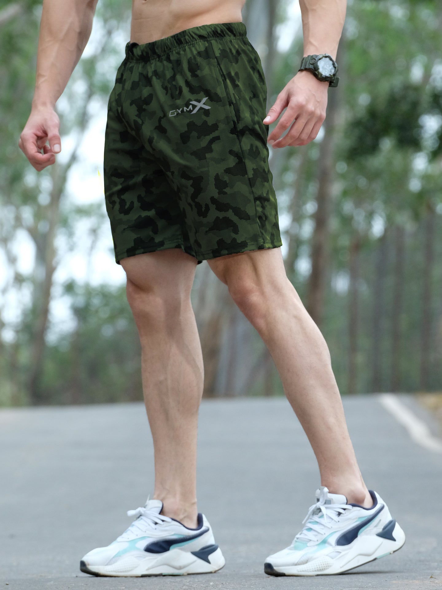 Stealth Green Camo Shorts - Sale