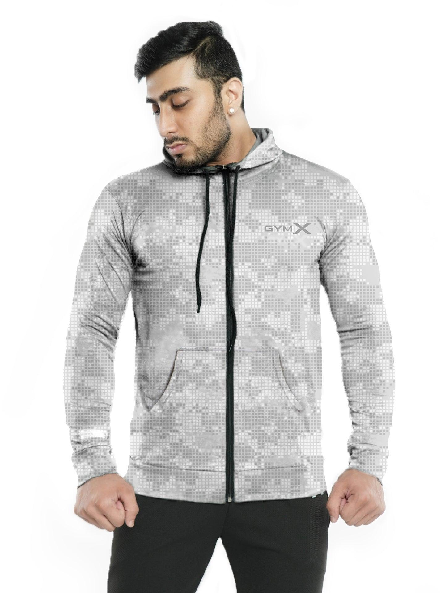 White Pixel GymX Hoodie - Sale - GymX