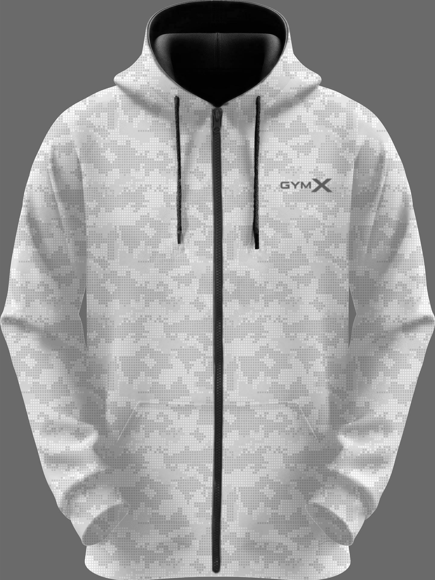 White Pixel GymX Hoodie - Sale - GymX