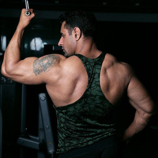 Web Green Stringer- Meteorite GymX Series(Dry Fit)- Sale - GymX