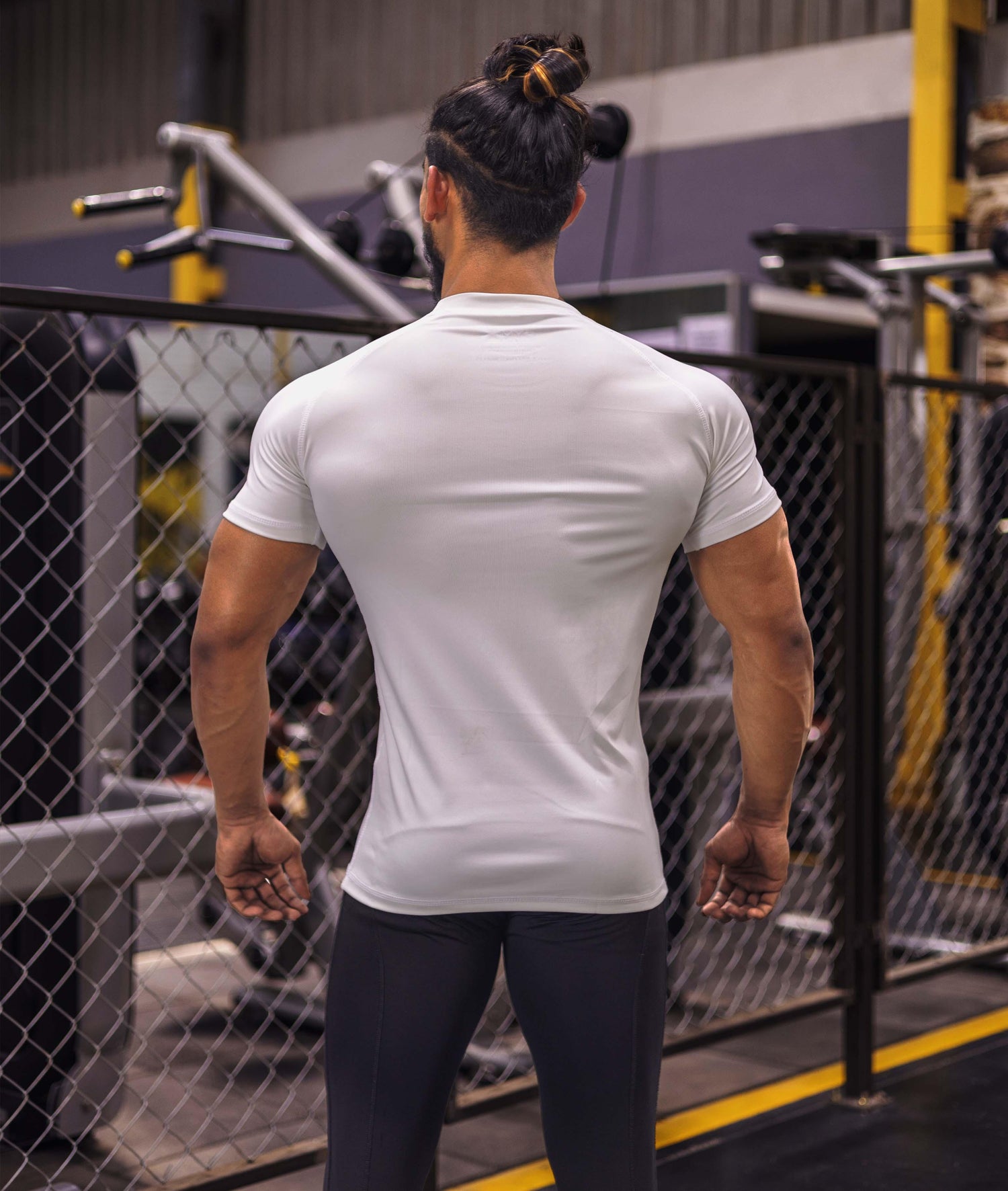 Compression GymX Tee: Frost White - GymX