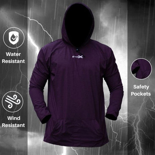 Cyclone Waterproof Jacket- Wine Maroon - GymX